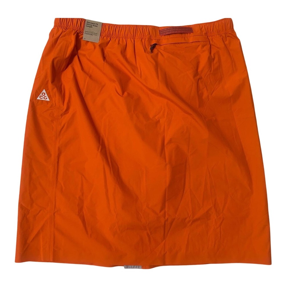 Nike ACG Skirt Women XS Orange New Storm-FIT ADV Morpho 2.5 Layer Shell